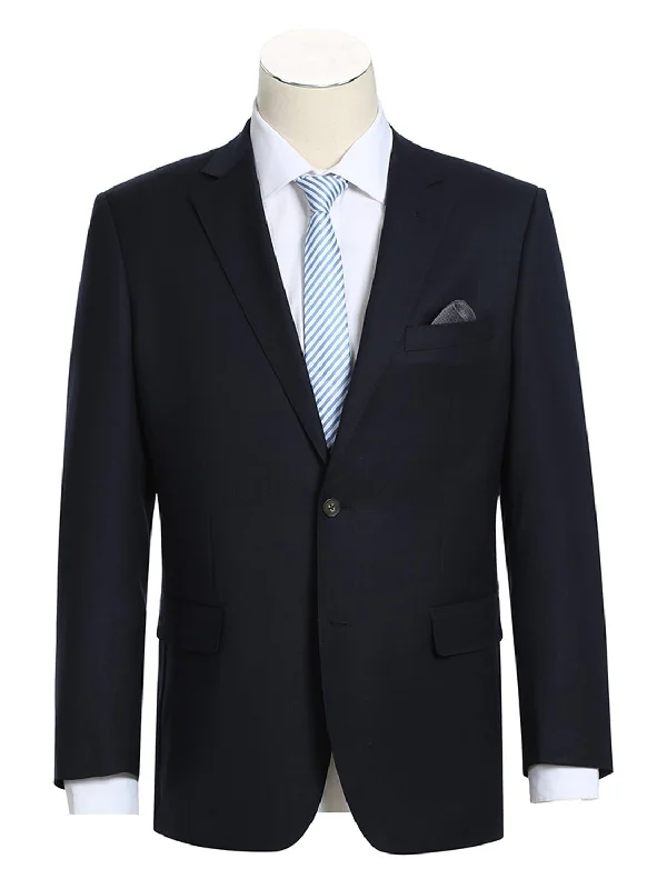 Men's Suits with Ventless JacketsMen's Notch Lapels Solid Blazer