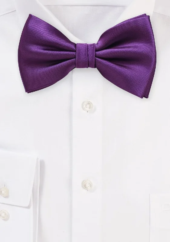 Men's Suits for Black Tie AffairsGrape Solid Bowtie