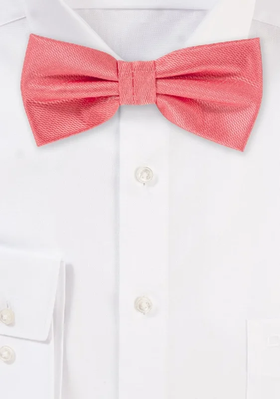 Men's Suits with Wool-Blend FabricsCoral Solid Bowtie