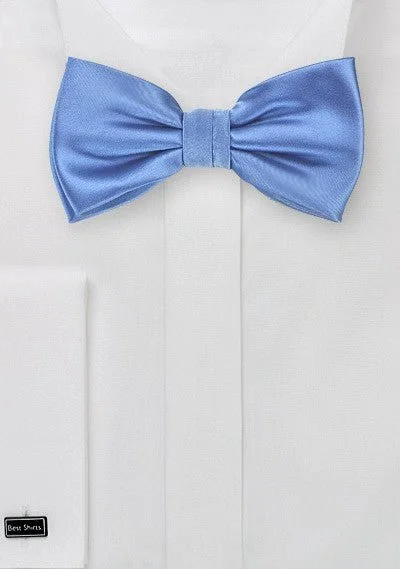 Essential Men's Business SuitsRiviera Blue Solid Bowtie