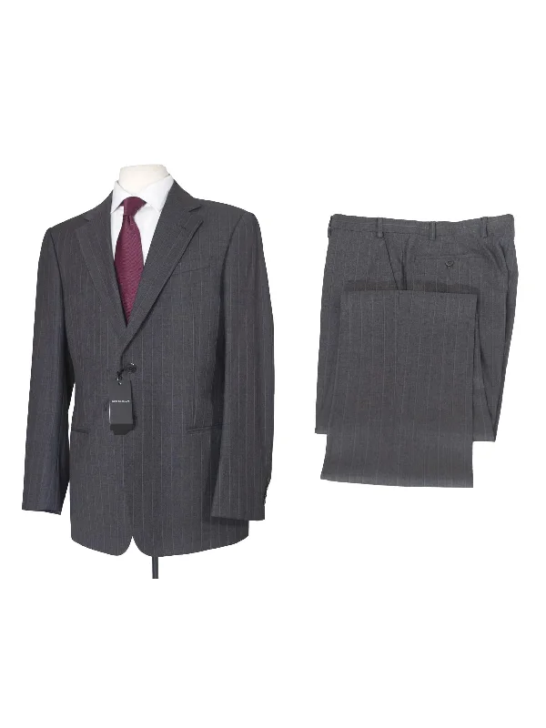 Men's Suits for Every OccasionArmani Collezioni Mens 42R Gray Striped Wool Blend 2 Piece Suit