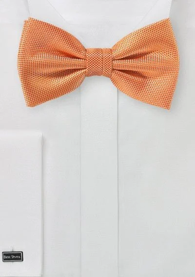 Men's Suits with Skinny LegsTangerine MicroTexture Bowtie