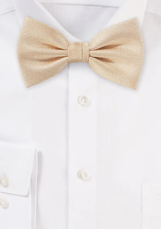 Men's Suits with Wide LegsPeach Apricot MicroTexture Bowtie