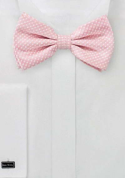 Men's Suits with Brass ButtonsSoft Pink Pin Dot Bowtie