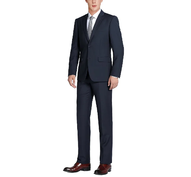 Men's Suits with Half-Canvas ConstructionsRenoir 201-2 Men's 2-Piece Single Breasted Notch Lapel Slim Fit Suit