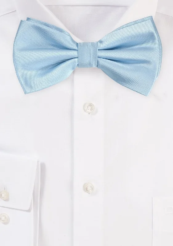 Fashionable Men's Smart Casual SuitsPowder Blue Solid Bowtie