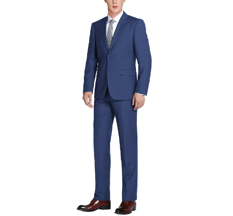 Modern Men's Tailored BlazersRenoir 201-20 Men's 2-Piece Single Breasted Notch Lapel Slim Fit Suit