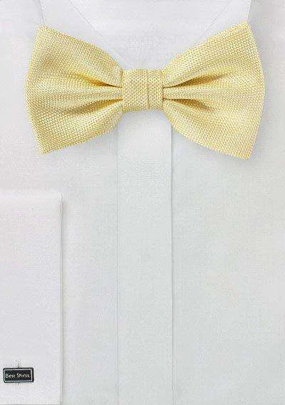 Men's Suits with Peak LapelsButter MicroTexture Bowtie