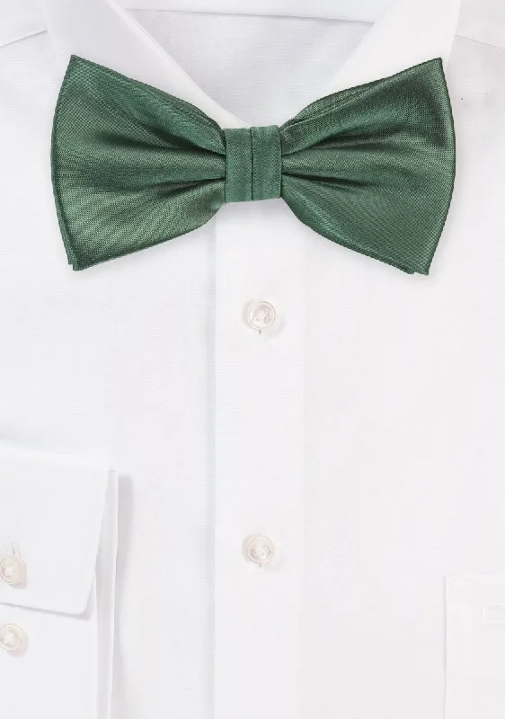 Men's Suits with Peak LapelsPine Solid Bowtie