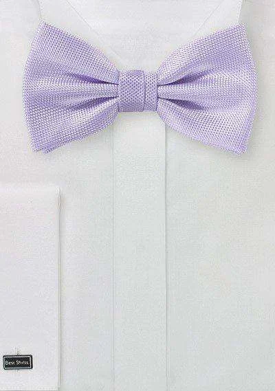 Men's Suits with Flap PocketsSweet Lavender MicroTexture Bowtie