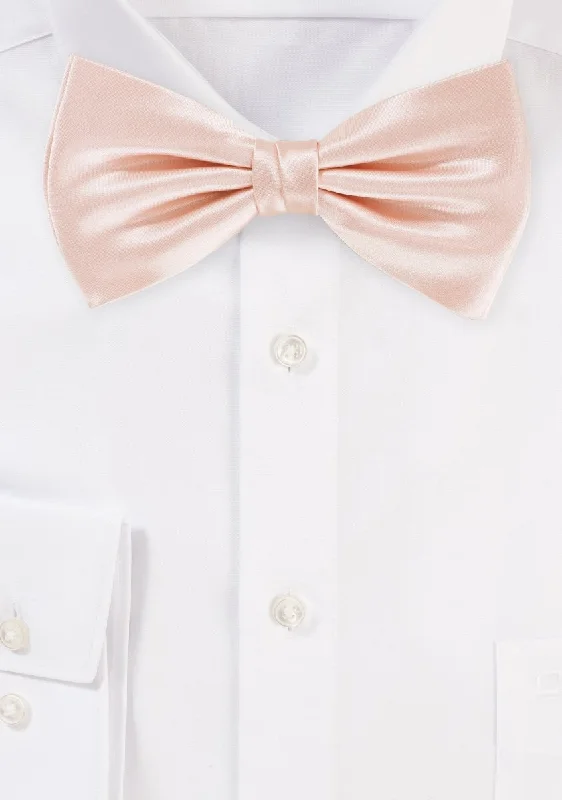 Men's Suits for Creative FieldsPeach Blush Solid Bowtie