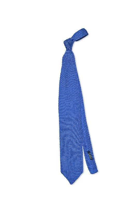 Men's Suits for Big and Tall MenHuntsman Blue Knit Silk Tie