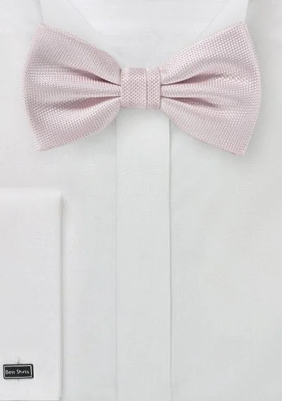 Men's Suits with Full-Canvas ConstructionsBlush MicroTexture Bowtie