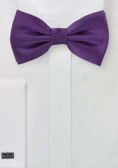 Men's Suits with Patch PocketsViolet MicroTexture Bowtie