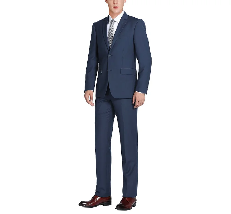 Men's Suits for Business MeetingsRenoir 201-19 Men's 2-Piece Single Breasted Notch Lapel Slim Fit Suit