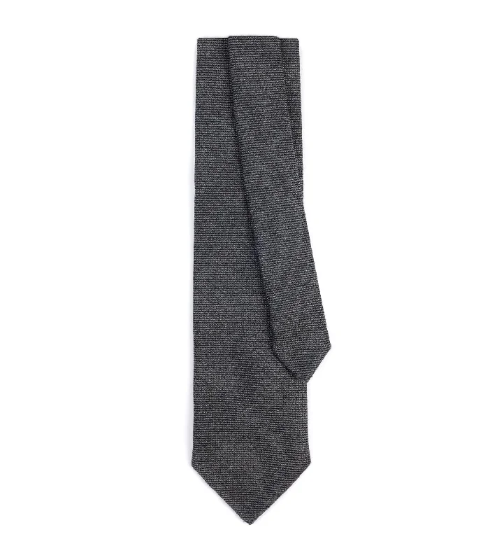 Men's Suits for Job InterviewsBigi Cashmere Twill Tie: Grey