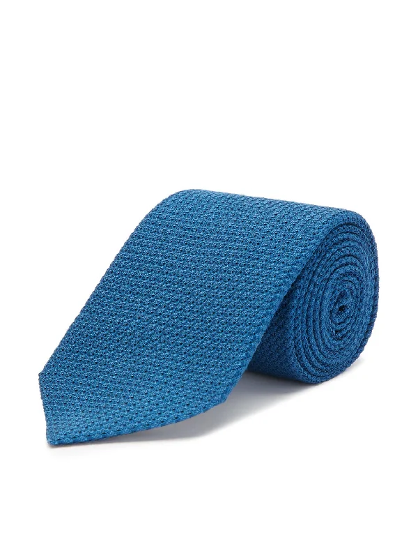 Men's Suits with Wrinkle-Resistant FabricsGrenadine Silk Tie - Royal