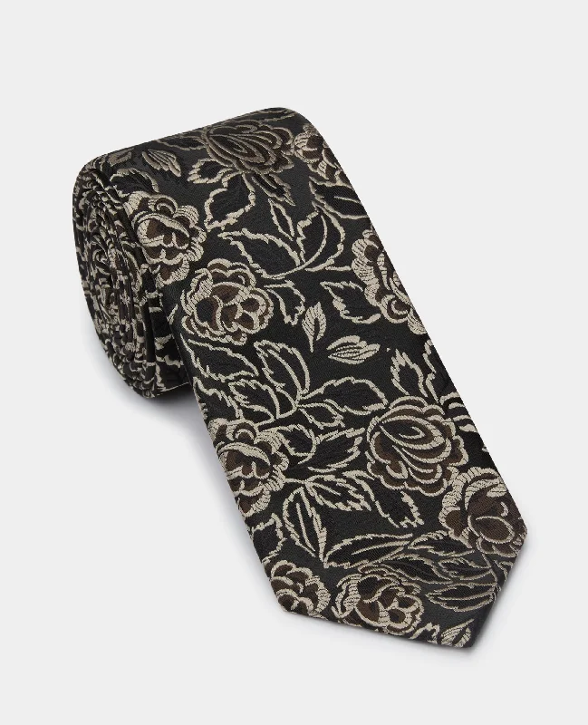 Men's Suits for Short MenFloral Tie