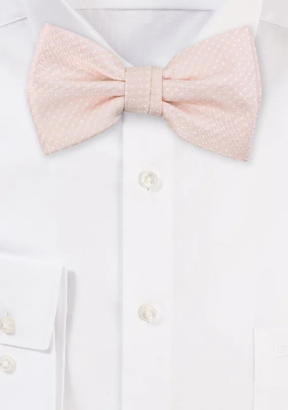 Men's Suits with Plastic ButtonsBlush Pink Pin Dot Bowtie