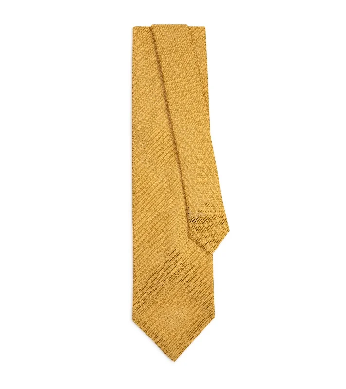 Men's Suits with Solid ColorsBigi Fine Silk Grenadine Tie: Yellow