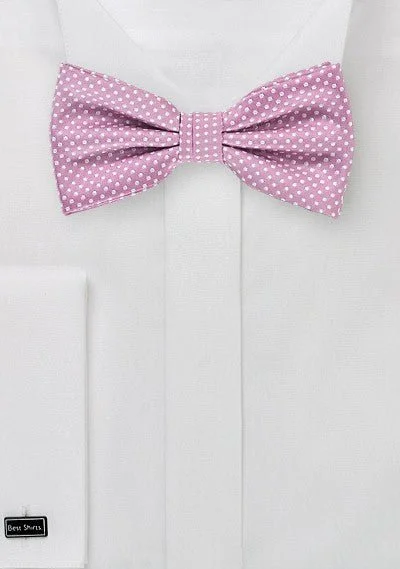 Men's Suits for Sports EventsOrchid Pin Dot Bowtie