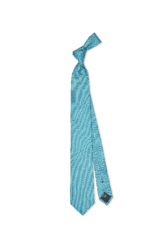 Men's Suits with Pleated TrousersBrioni Aqua Pattern Silk Tie