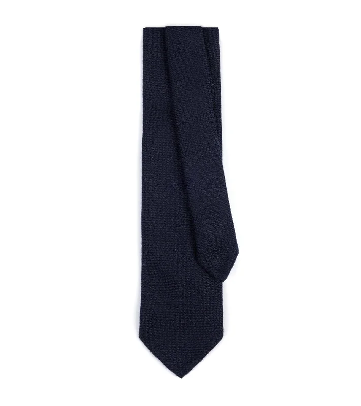 Men's Suits with Skinny LegsBigi Cashmere Twill Tie: Navy