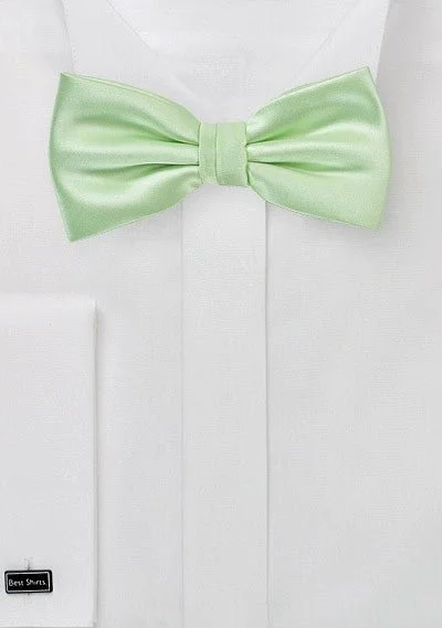 Men's Suits with Single VentsWater Mint Solid Bowtie