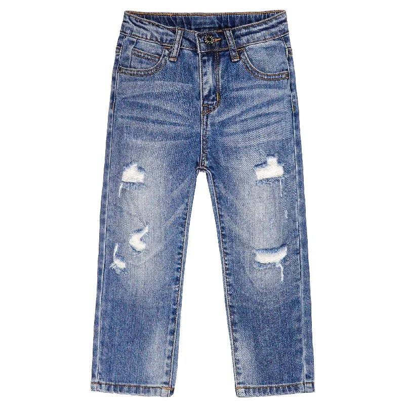 Unique Men's Jeans DesignsLittle Kid Elastic Band Cool Jeans