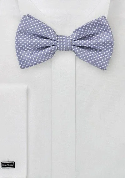 Men's Suits for Creative FieldsLilac Pin Dot Bowtie