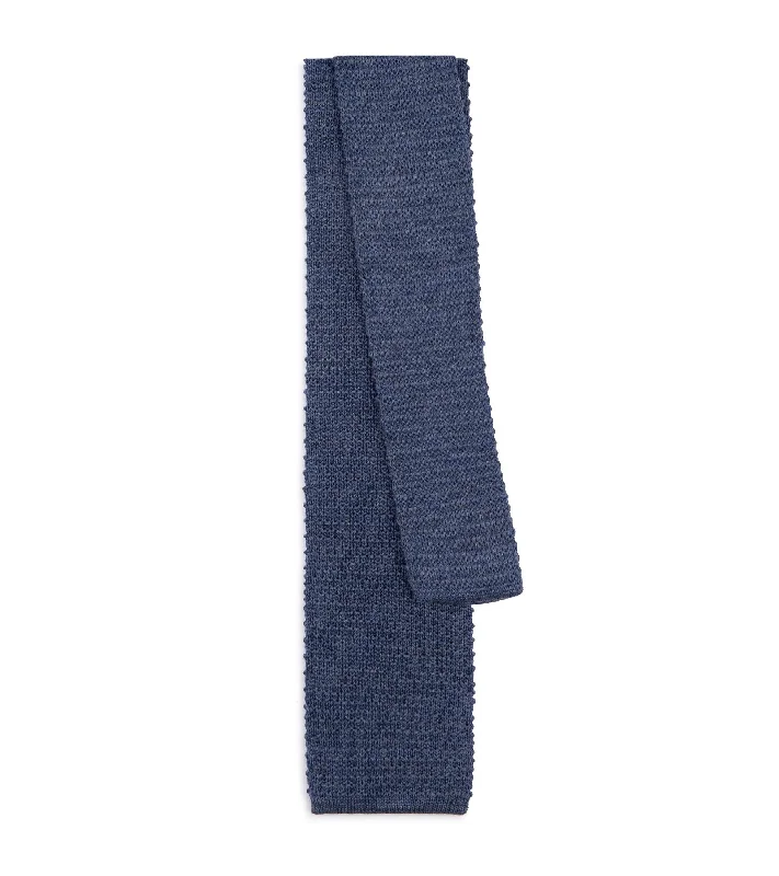 Men's Suits with Fusion ConstructionsBigi Wool Knit Tie: Blue