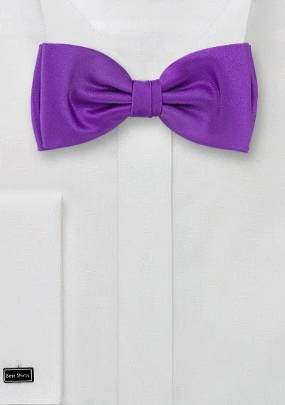 Weather-Ready Men's Water-Resistant SuitsViolet Solid Bowtie