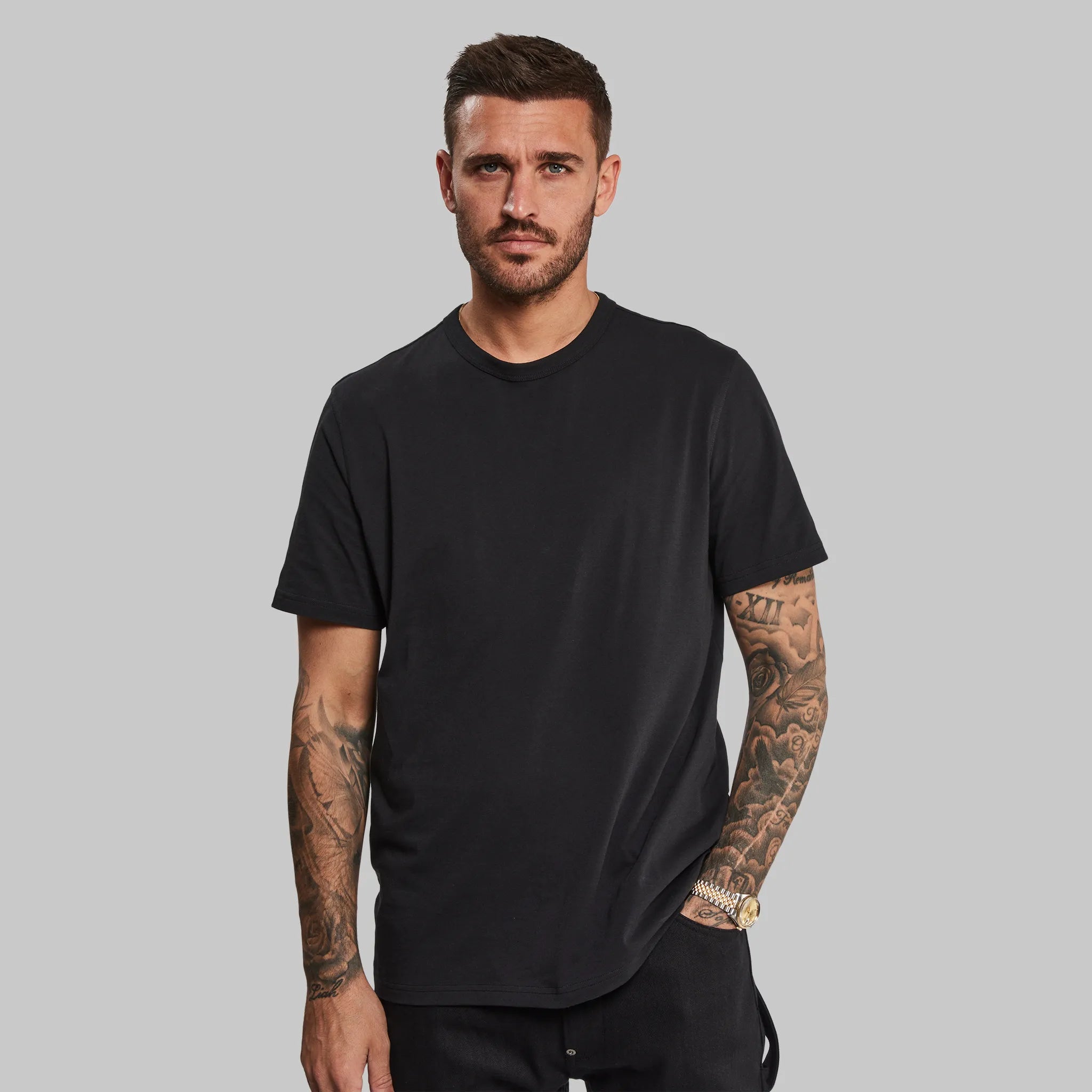 Men's Logo T-Shirts for Brand Representation100 Year T Shirt. Black edition