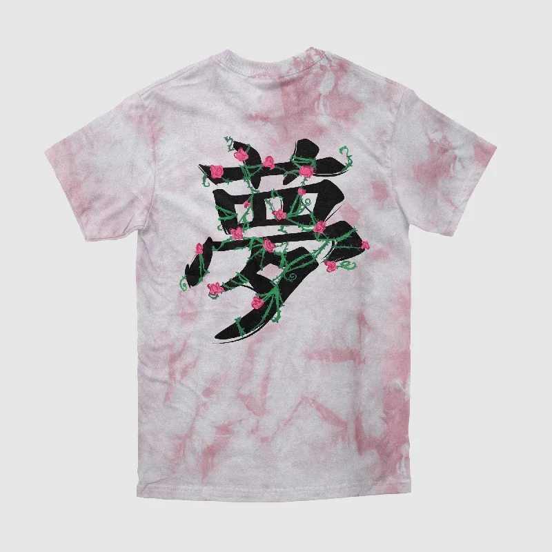 Men's Shirts with Embellished Hemlinesashdog x DREAM Tie-Dye Tee (Pink)