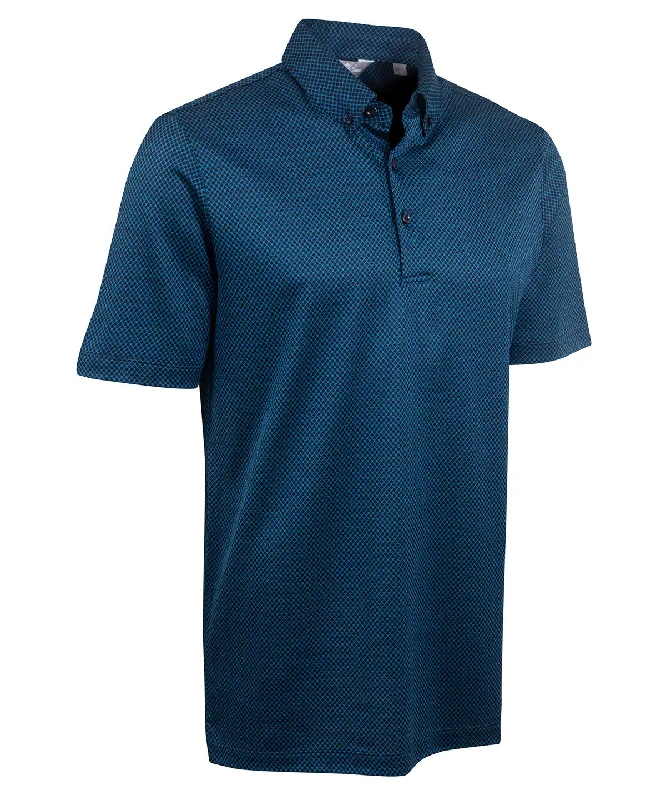 Men's Shirts with Patch PocketsHeritage Ravenna Diamond Jacquard Italian Cotton/Silk Blend Short-Sleeve Polo