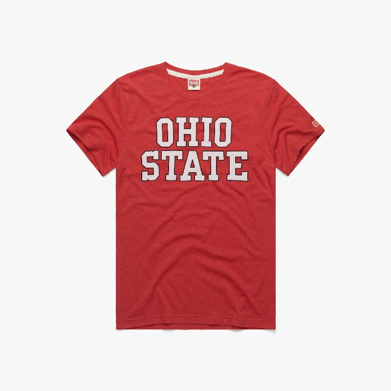 Men's Shirts with Single-Breasted DesignsBlock Ohio State