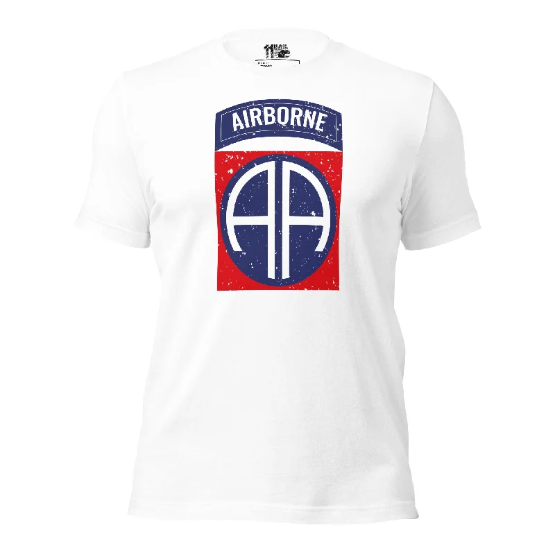 Men's Breathable Shirts for Warm Climates82nd Airborne Vintage Shirt - Officially Licensed