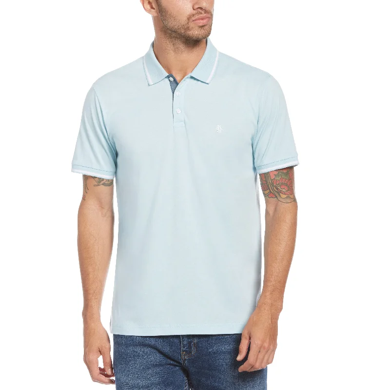 Men's Shirts with Chest PocketsContrast Tipping Polo