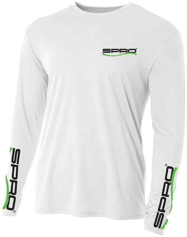 Men's Geometric Print Shirts for a Modern TwistSPRO PERFORMANCE SHIRT LONG SLEEVE WHITE