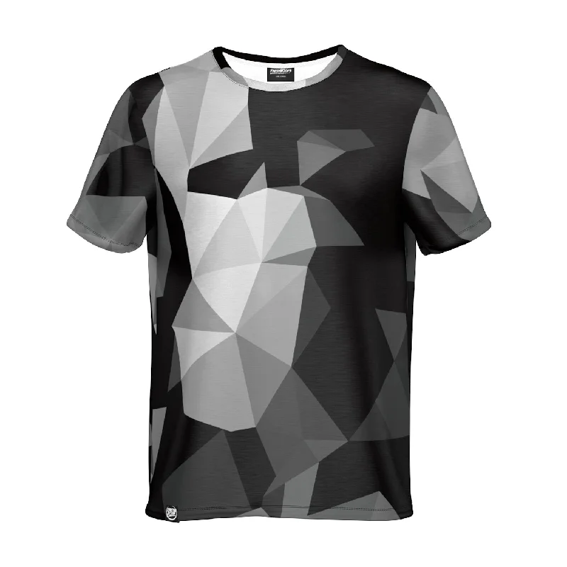 Men's Shirts with Hidden PocketsCubes Black T-Shirt