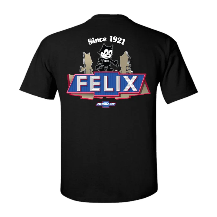 Men's Color-Blocking Shirts for a Statement LookFelix Chevrolet Iconic Landmark Neon Sign T Shirt