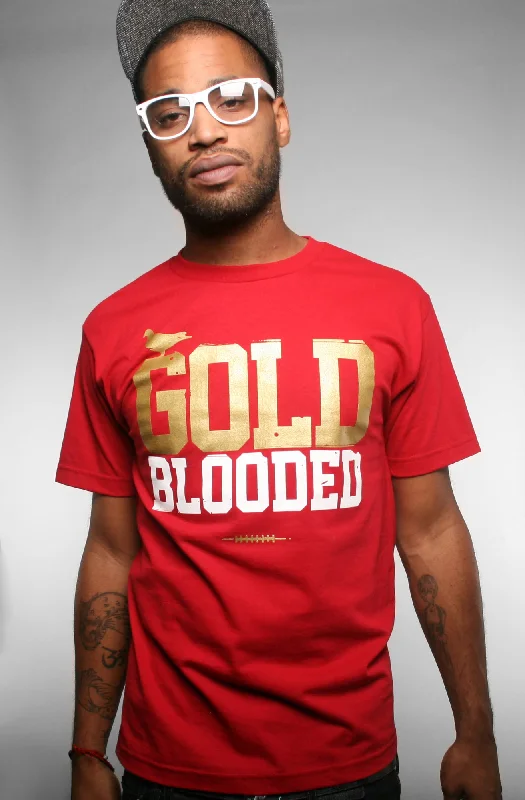 Men's Shirts for CampingGold Blooded (Men's Red Tee)