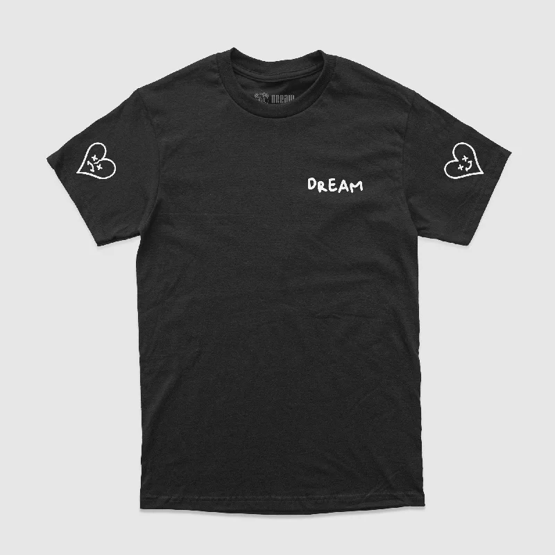 Men's Shirts with Custom MonogramsHeart On My Sleeve Basic Tee (Black)