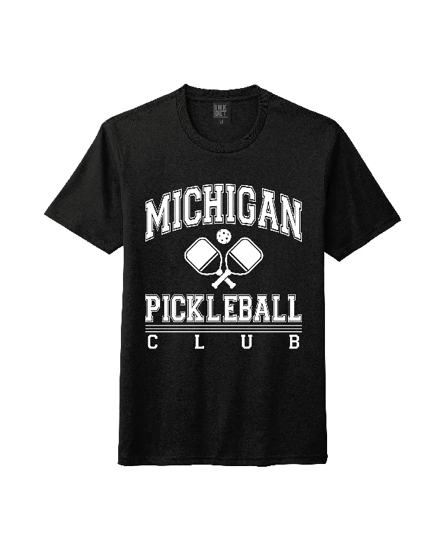 Durable Men's Work ShirtsInk Detroit - Michigan Pickleball T-Shirt - Available in 2 colors