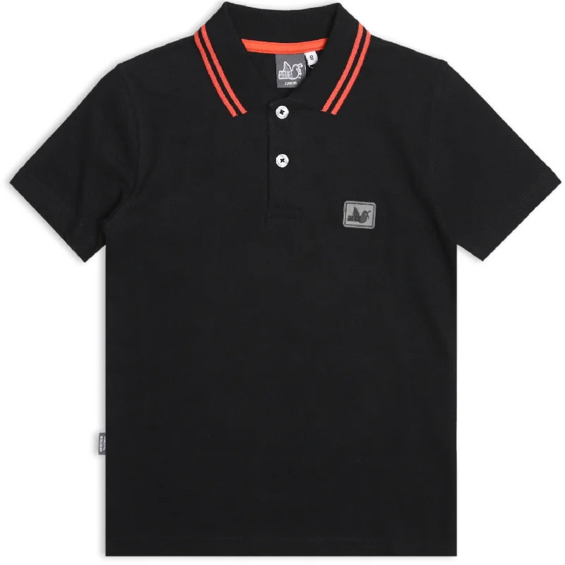 Men's Shirts with Moisture-Wicking FabricJunior Peninsula Polo Black