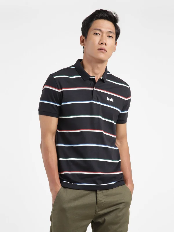 Men's Shirts with Belt LoopsMen's Striped Polo T-shirt