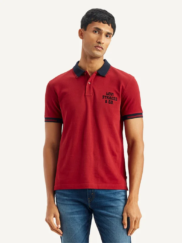 Men's Shirts with Adjustable CuffsMen's Brand Logo Slim Fit Polo T-Shirt