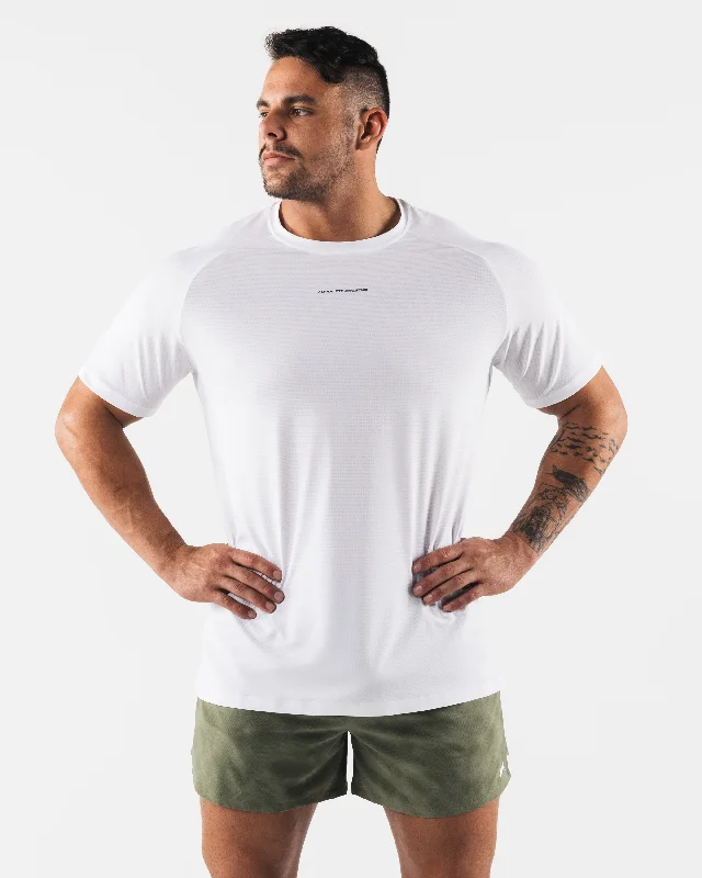 Men's Shirts with Zippered PocketsRacer Tee - White