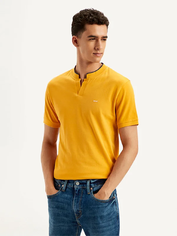 Men's Shirts with Drawstring WaistbandsMen's Solid Slim Fit Polo T-Shirt