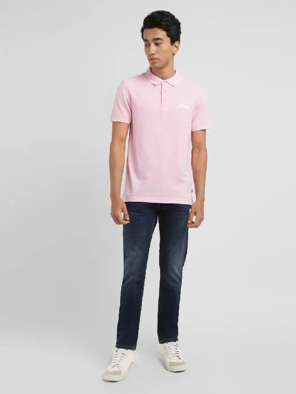 Men's Shirts with Mock NecksMen's Solid Slim Fit Polo T-shirt